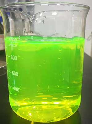 Solvent Green7 Pyranin Sichtbare Fluoreszenzstärke 120 %CAS NO.6358-69-6 Farbstoff auf Wasserbasis für Kühlflüssigkeit